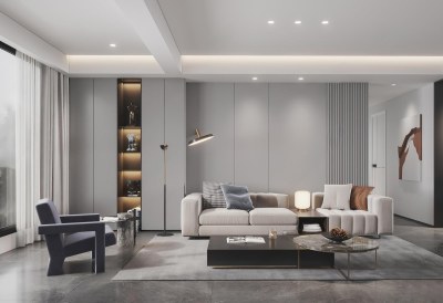 现代客餐厅3D模型下载